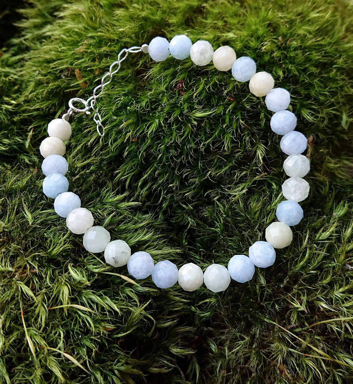 Bransoletka „Akwamaryn” z zapięciem