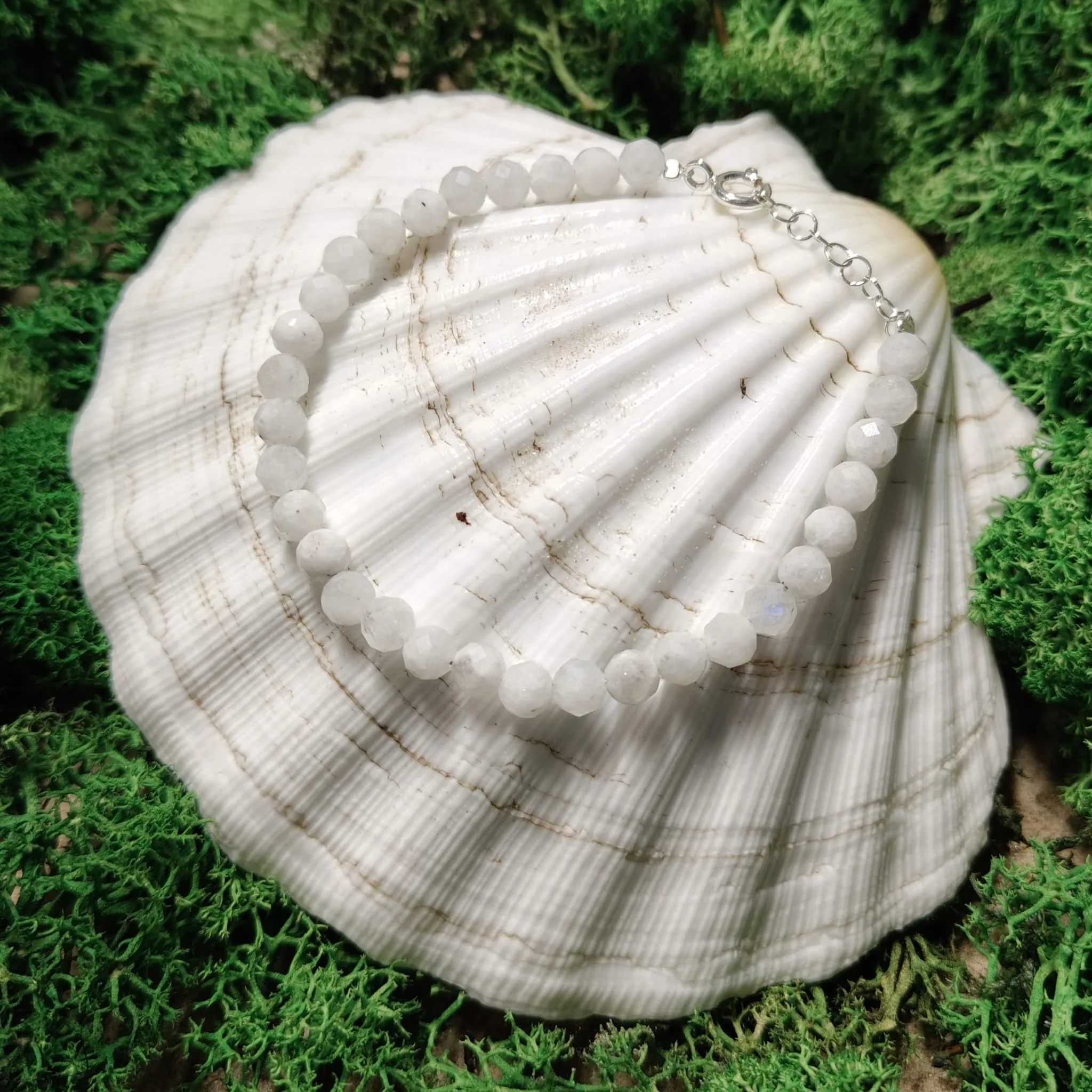 Bransoletka „Kamień księżycowy” z zapięciem