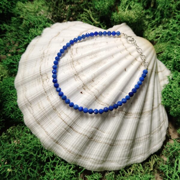 bransoletka lapis lazuli z zapięciem