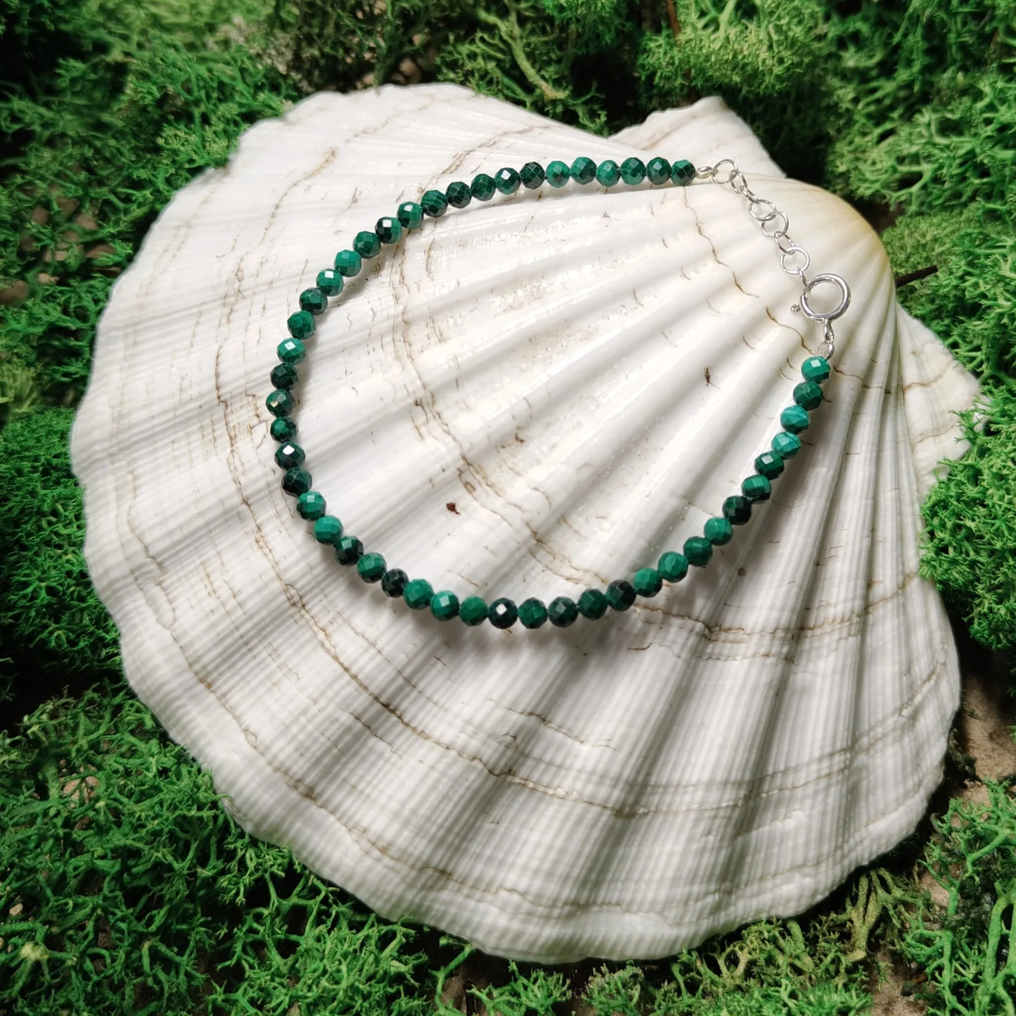 Bransoletka „Malachit” z zapięciem