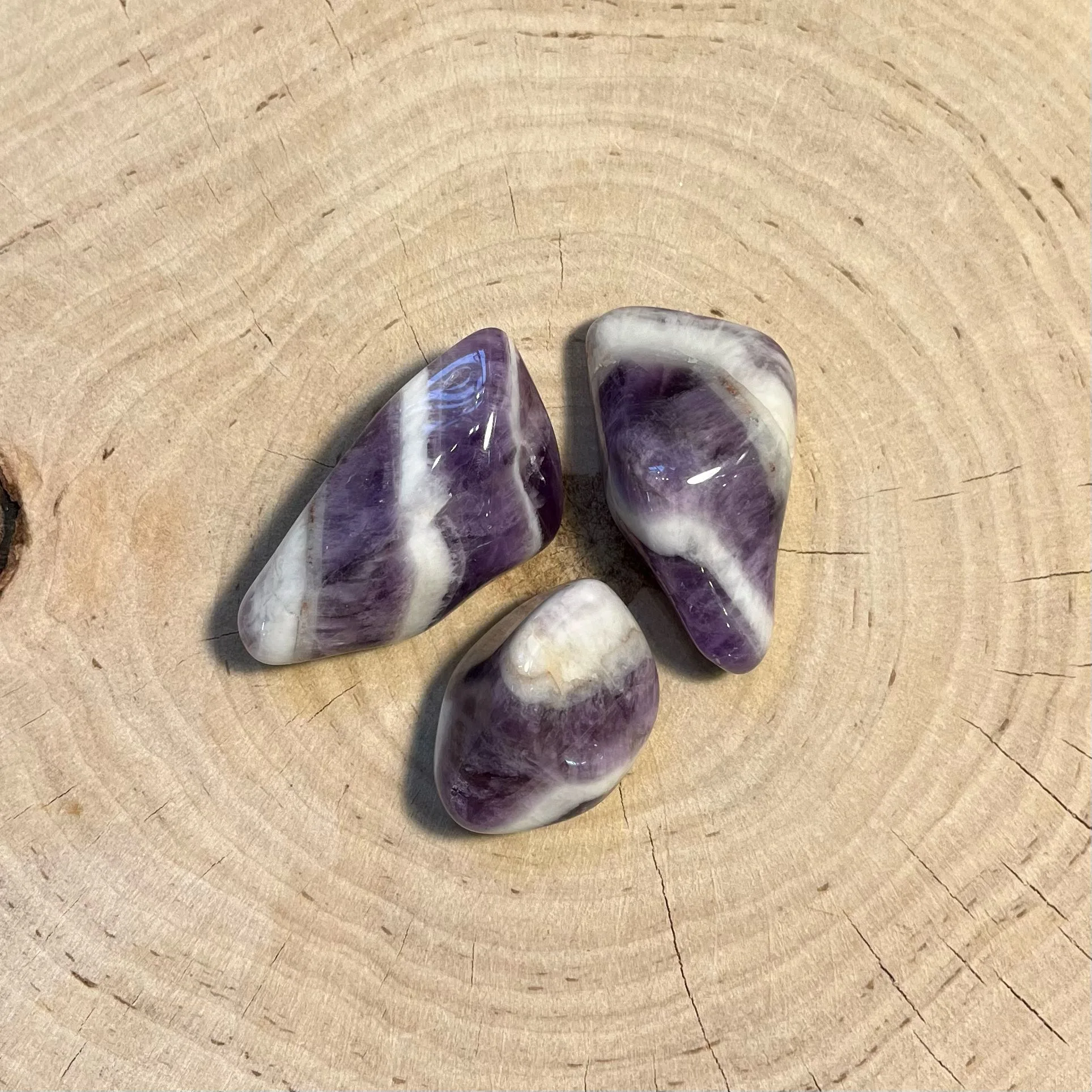 Ametyst chevron (polerowany)