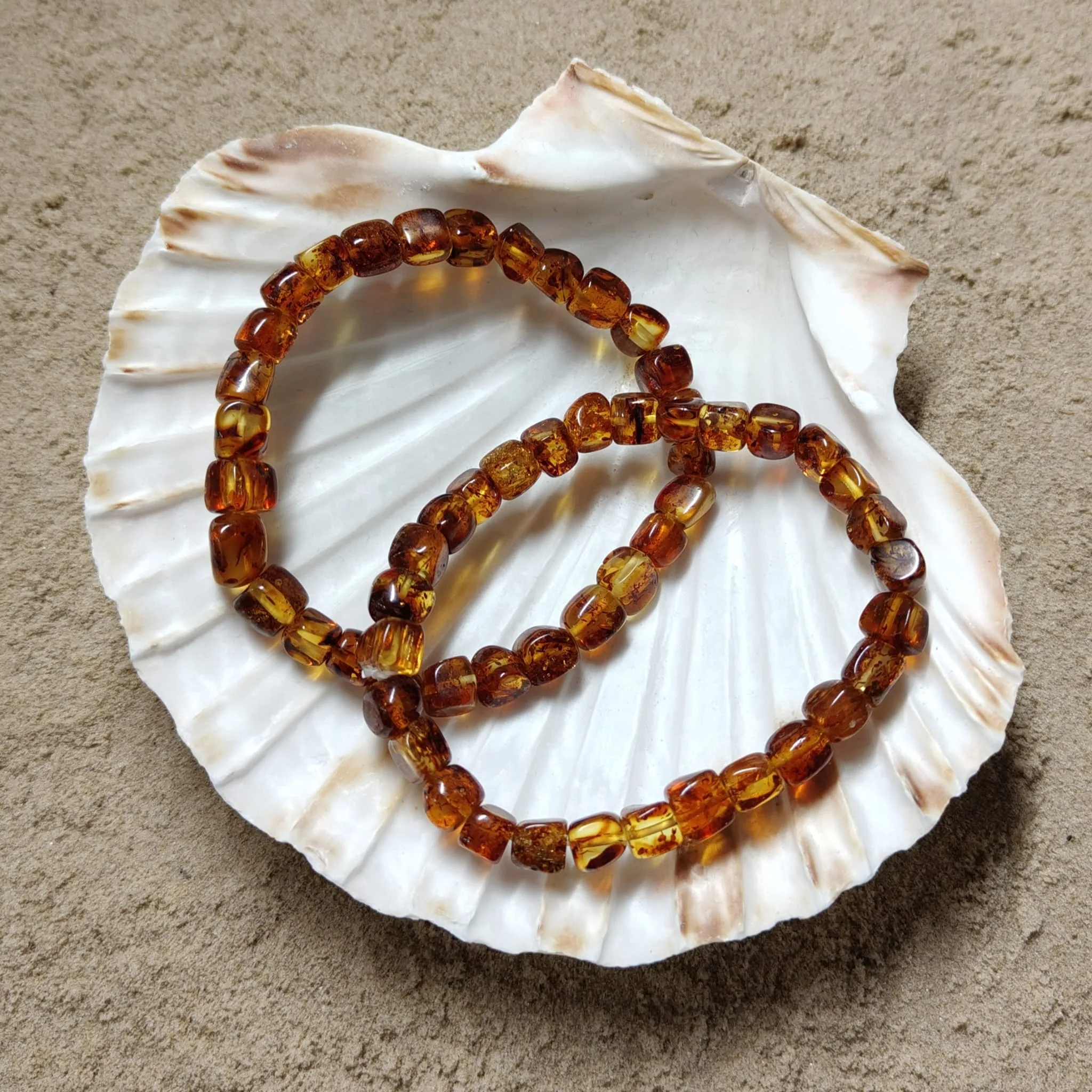 Bransoletka „Bursztyn” na gumce [2]