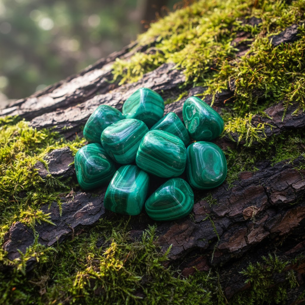 minerały na obfitość finansową - malachit