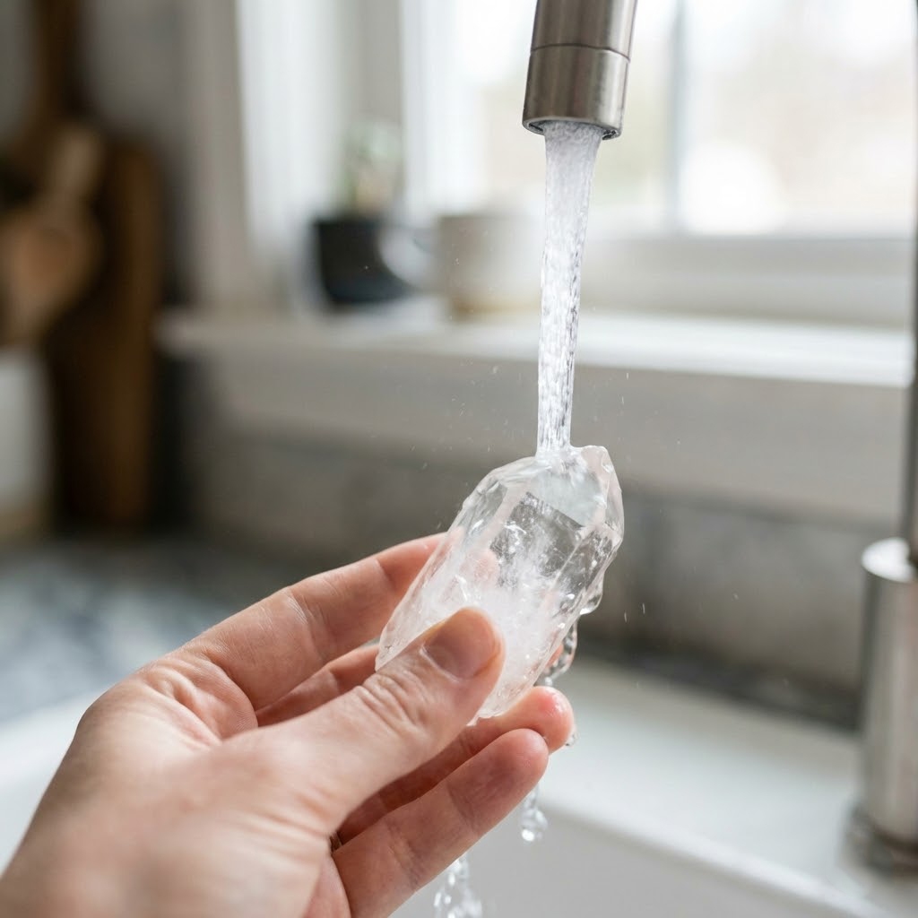 jak oczyszczać kamienie pod bieżącą wodą