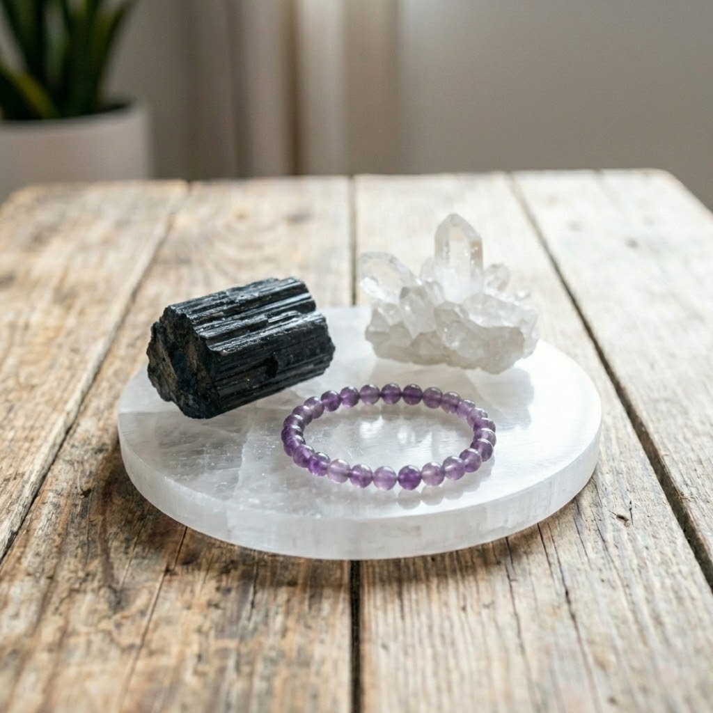 jak oczyszczać kamienie innym minerałem