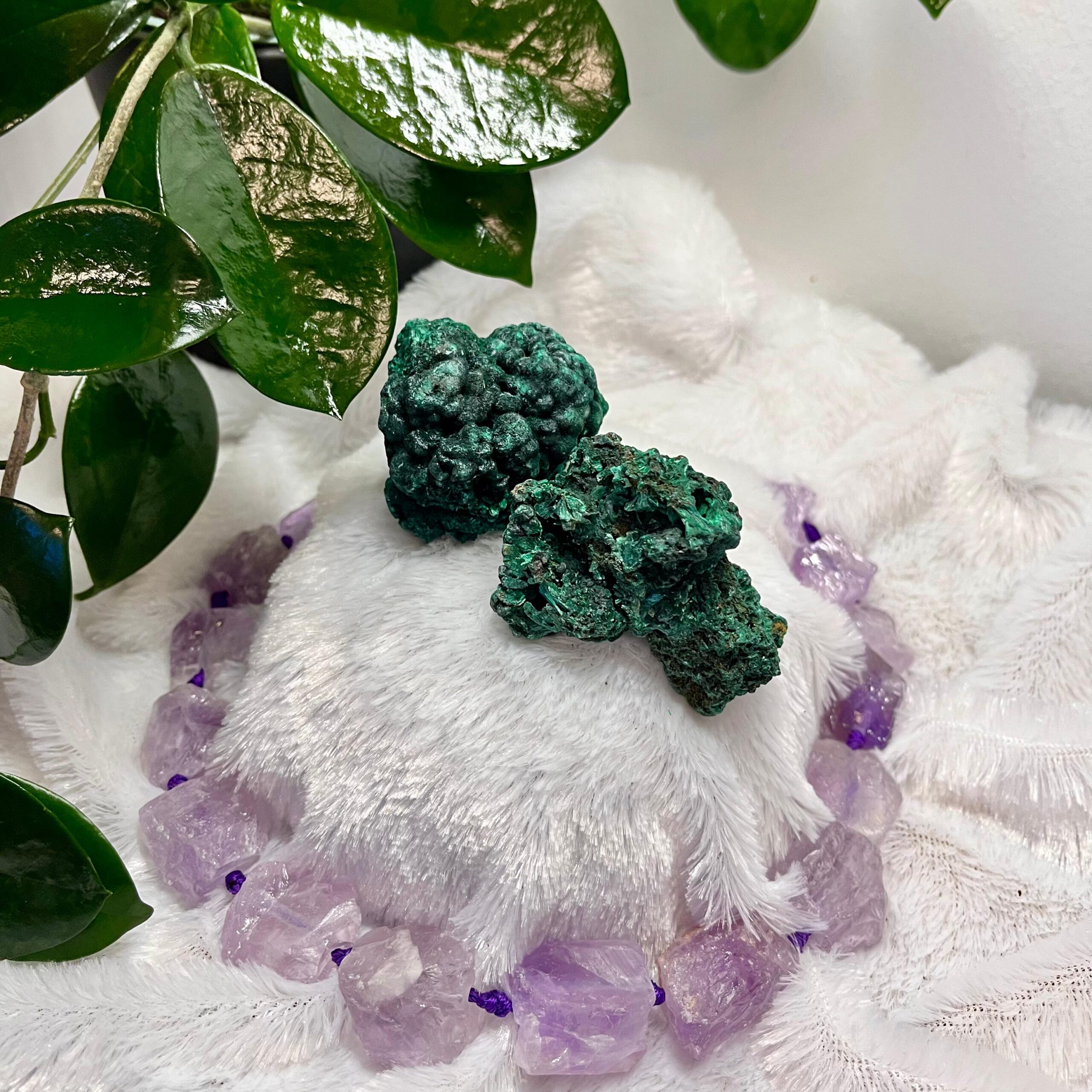 Malachit okaz (surowy)