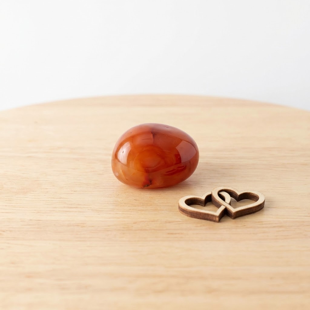 karneol - minerały na odwagę w wyrażaniu uczuć walentynki