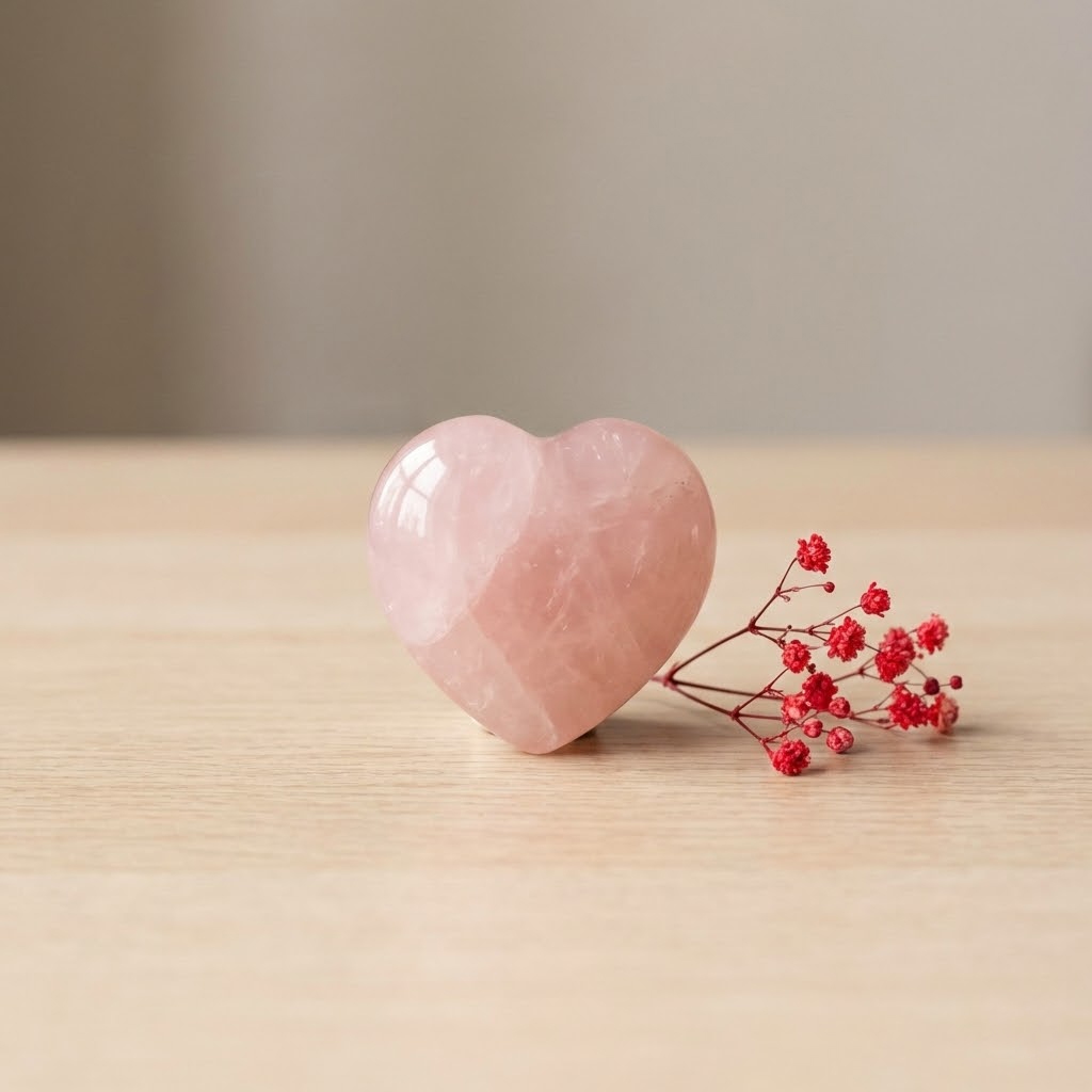 kwarc różowy - minerały na odwagę w wyrażaniu uczuć walentynki