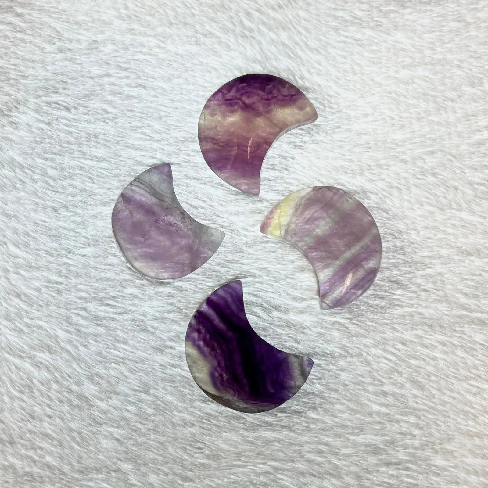 Fluoryt księżyc (polerowany)