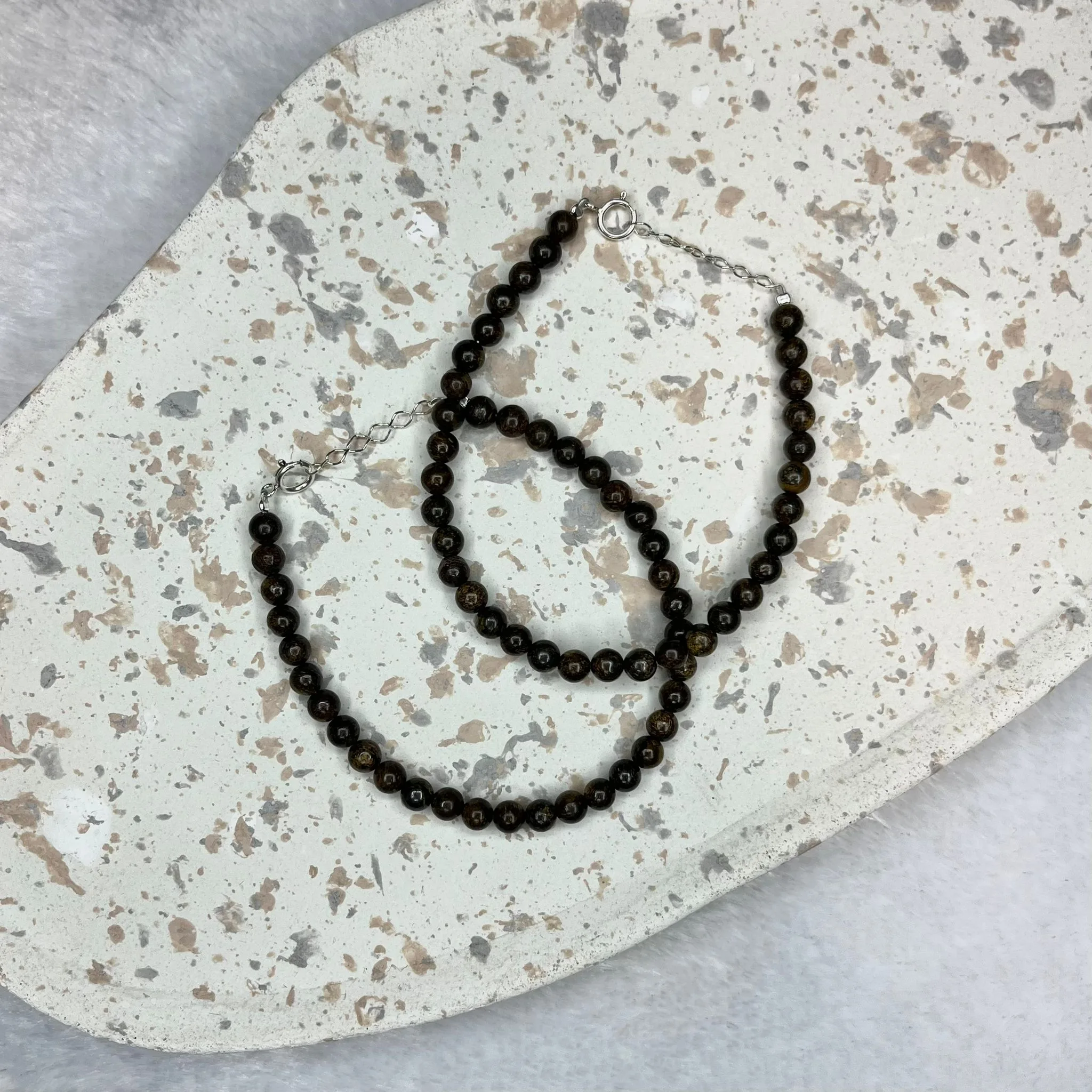 Bransoletka „Bronzyt” z zapięciem