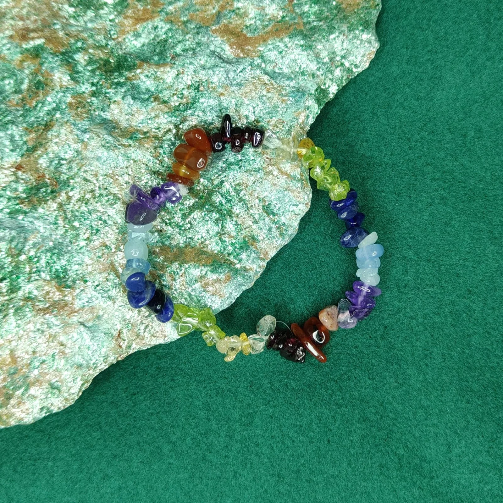 Bransoletka „Czakry” z drobnych kamieni