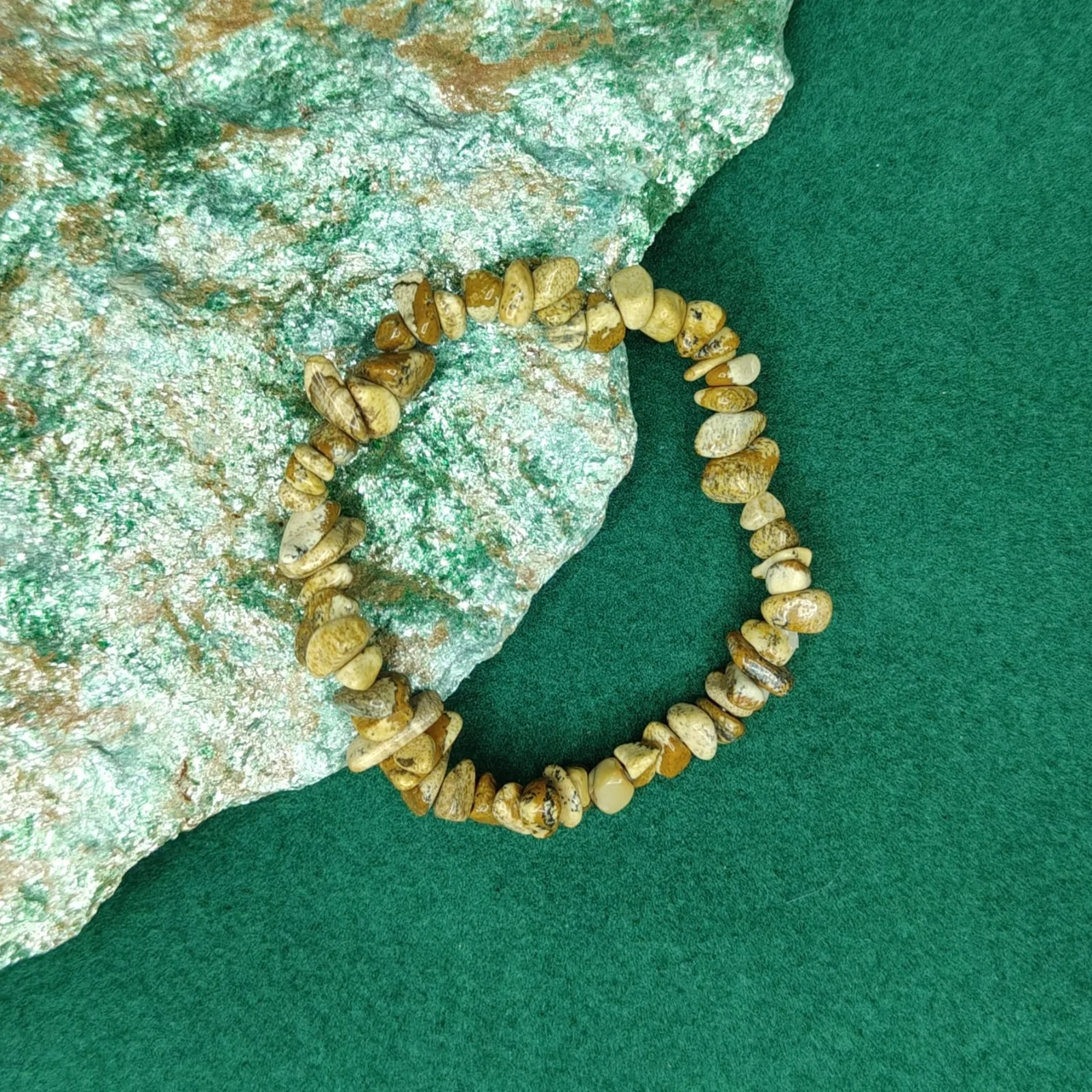 Bransoletka „Jaspis obrazkowy” z drobnych kamieni