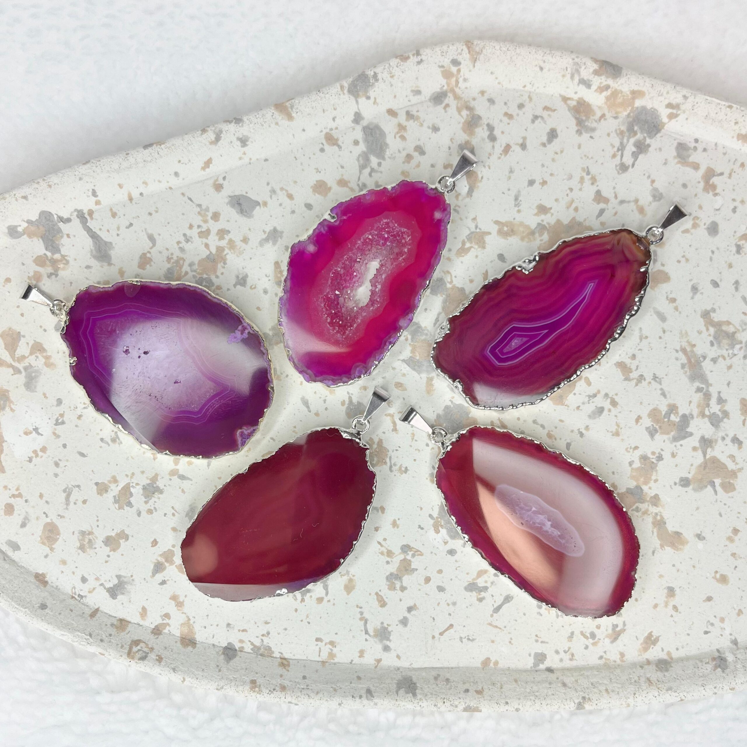 Zawieszka „Agat różowy”