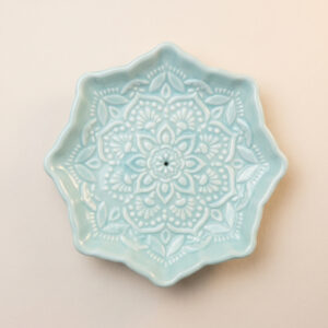 Ceramiczna podstawka pod kadzidło Mandala